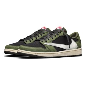 Jordan 1 Low Dark Olive x Travis Scott