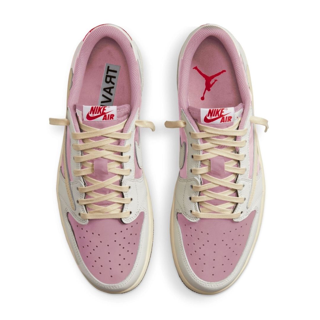 Travis Scott x Air Jordan 1 Low OG Shy Pink - Imagen 4
